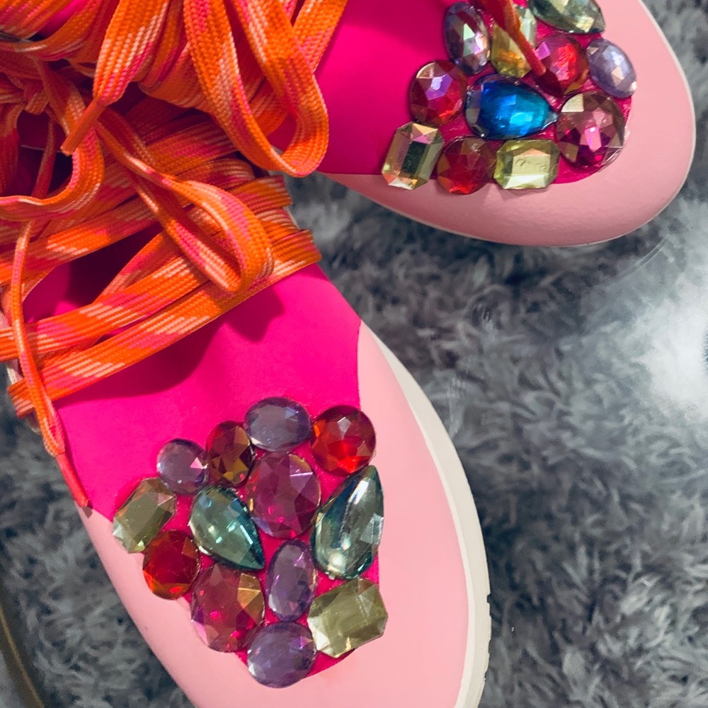 Jeweled Toe Sneakers